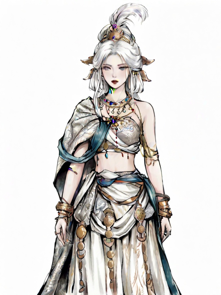 白毛白衣 by 道亦以111 on Tensor.Art