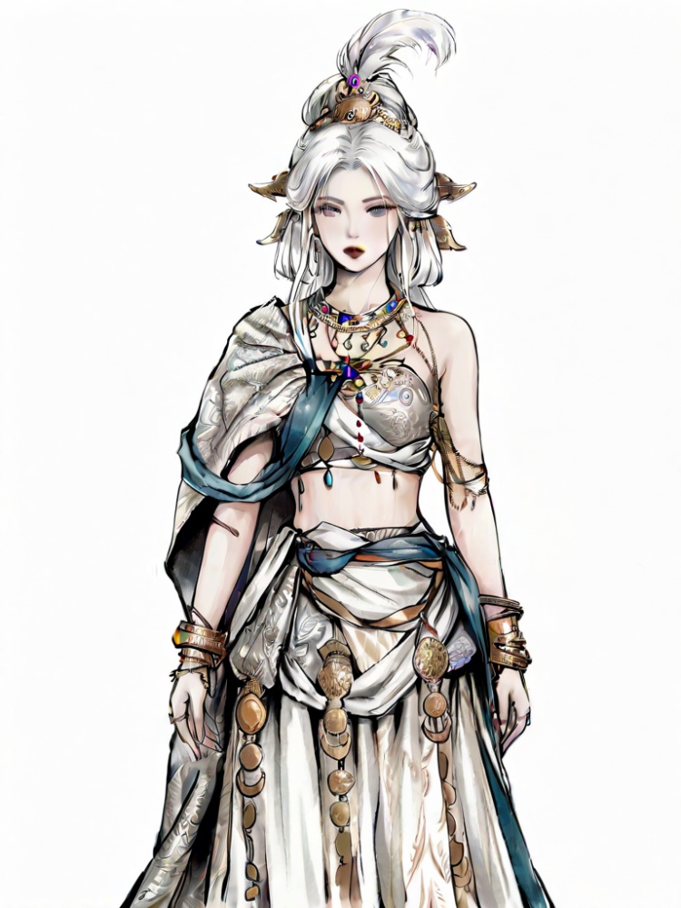 白毛白衣 by 道亦以111 on Tensor.Art