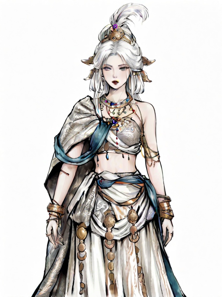 白毛白衣 by 道亦以111 on Tensor.Art