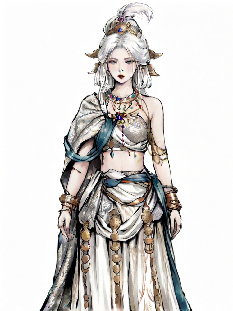 白毛白衣 by 道亦以111 on Tensor.Art