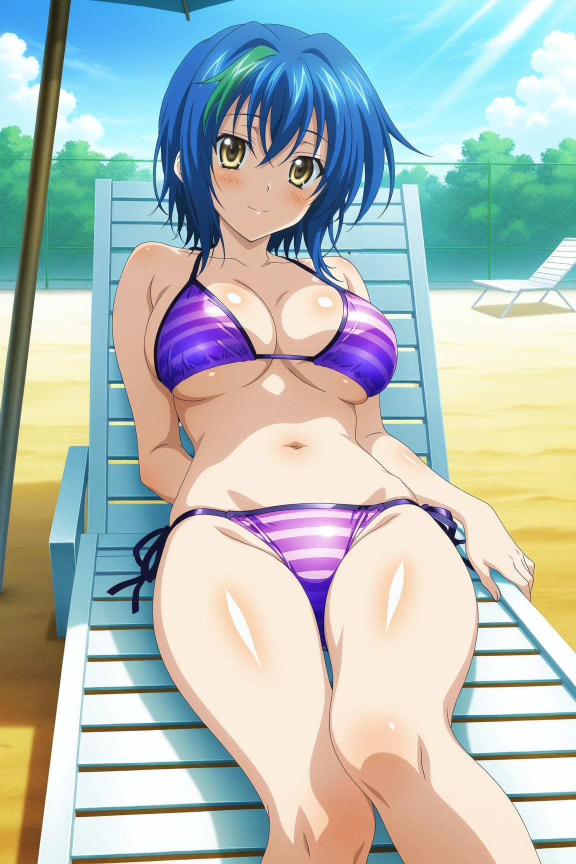 1girl,  x3n-dxd,  blue hair on Tensor.Art