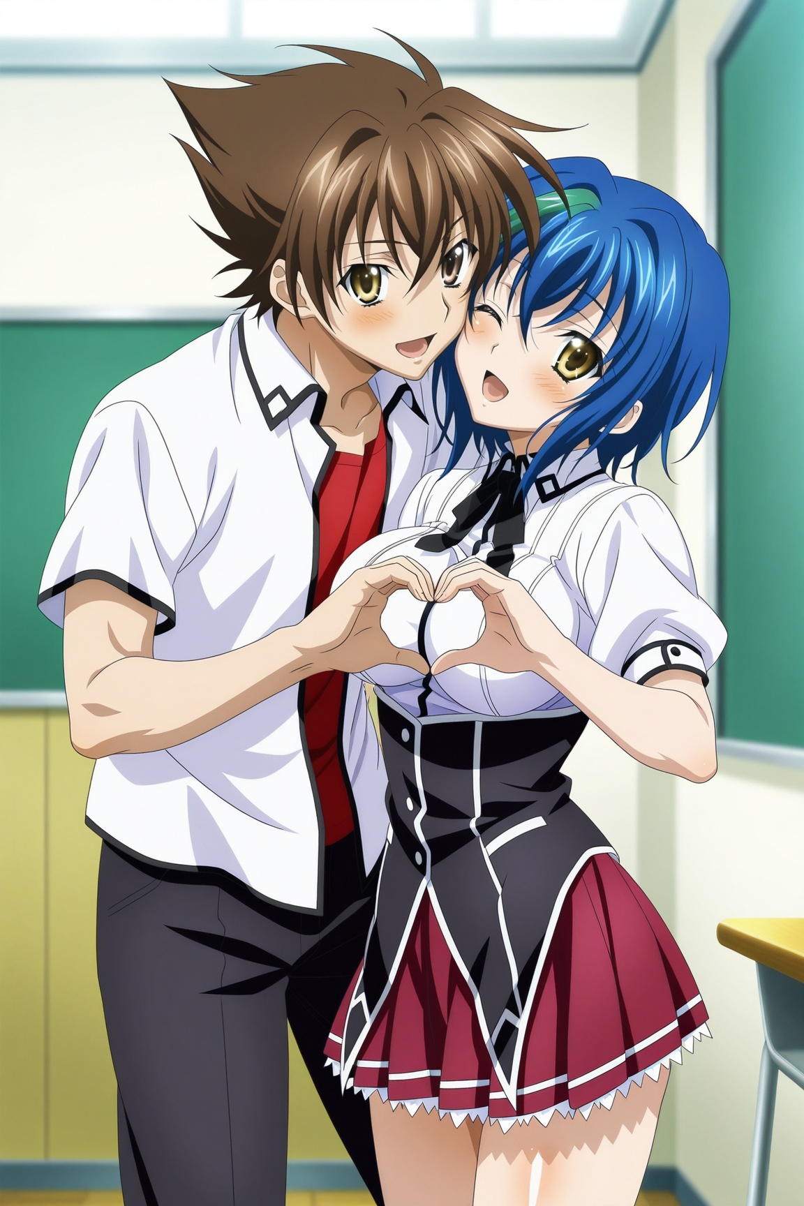 1girl,  x3n-dxd,  blue hair on Tensor.Art