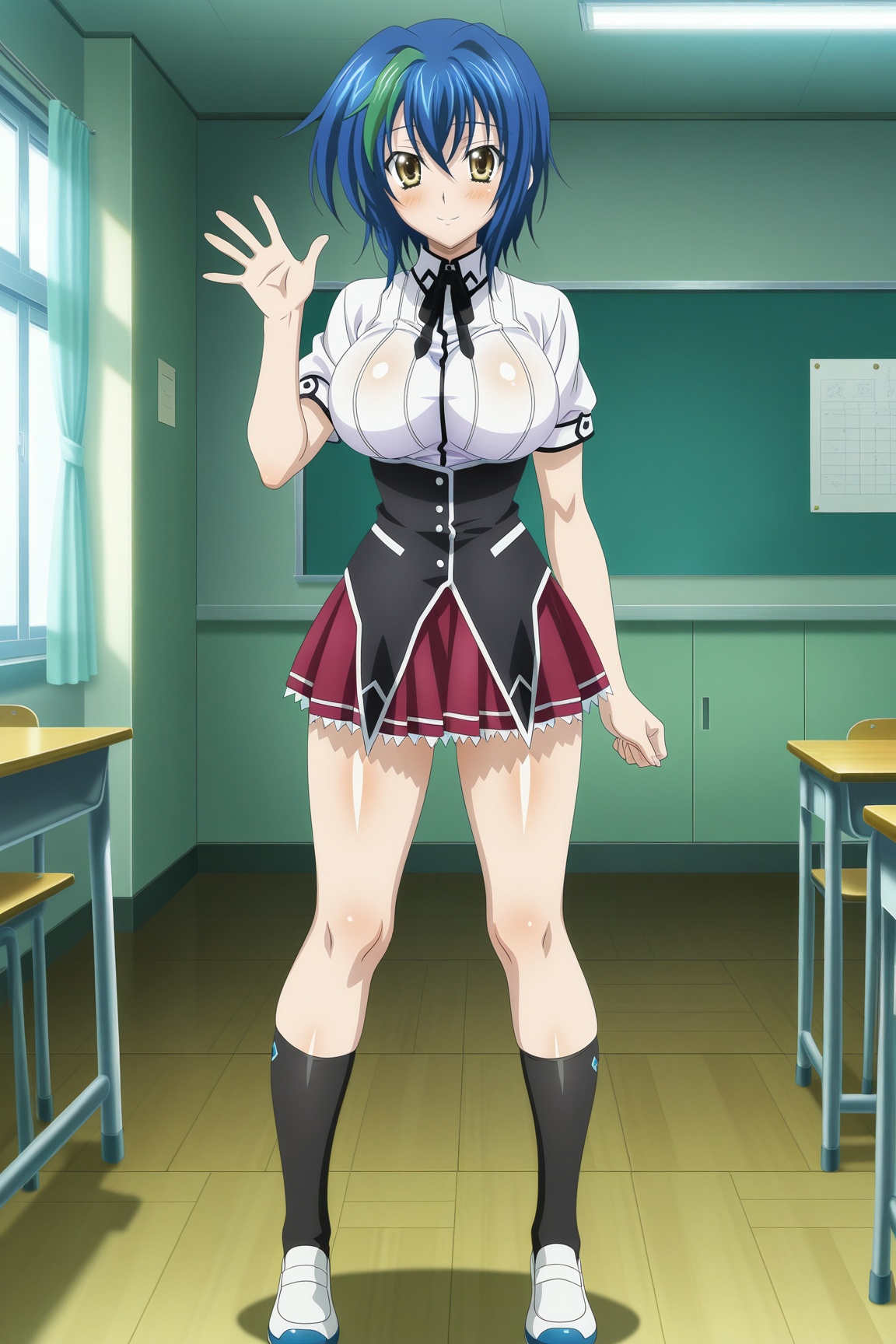 1girl,  x3n-dxd,  blue hair on Tensor.Art