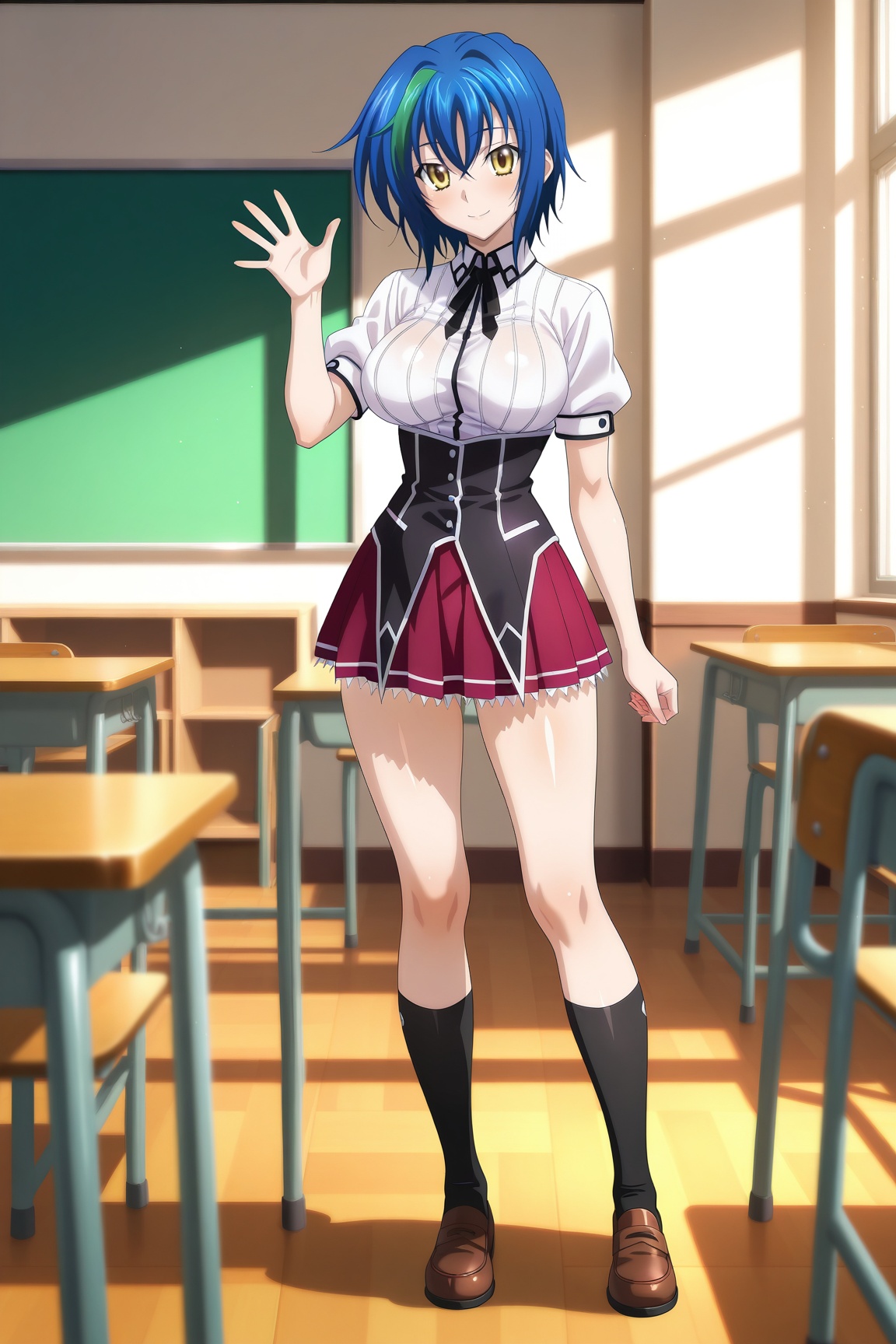 1girl,  x3n-dxd,  blue hair on Tensor.Art