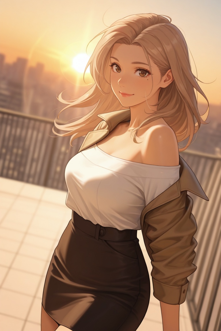 sunset,  lense flare,  (masterpiece on Tensor.Art