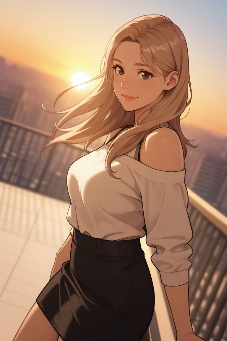 sunset,  lense flare,  (masterpiece on Tensor.Art