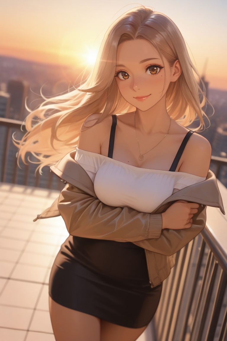 sunset,  lense flare,  (masterpiece on Tensor.Art