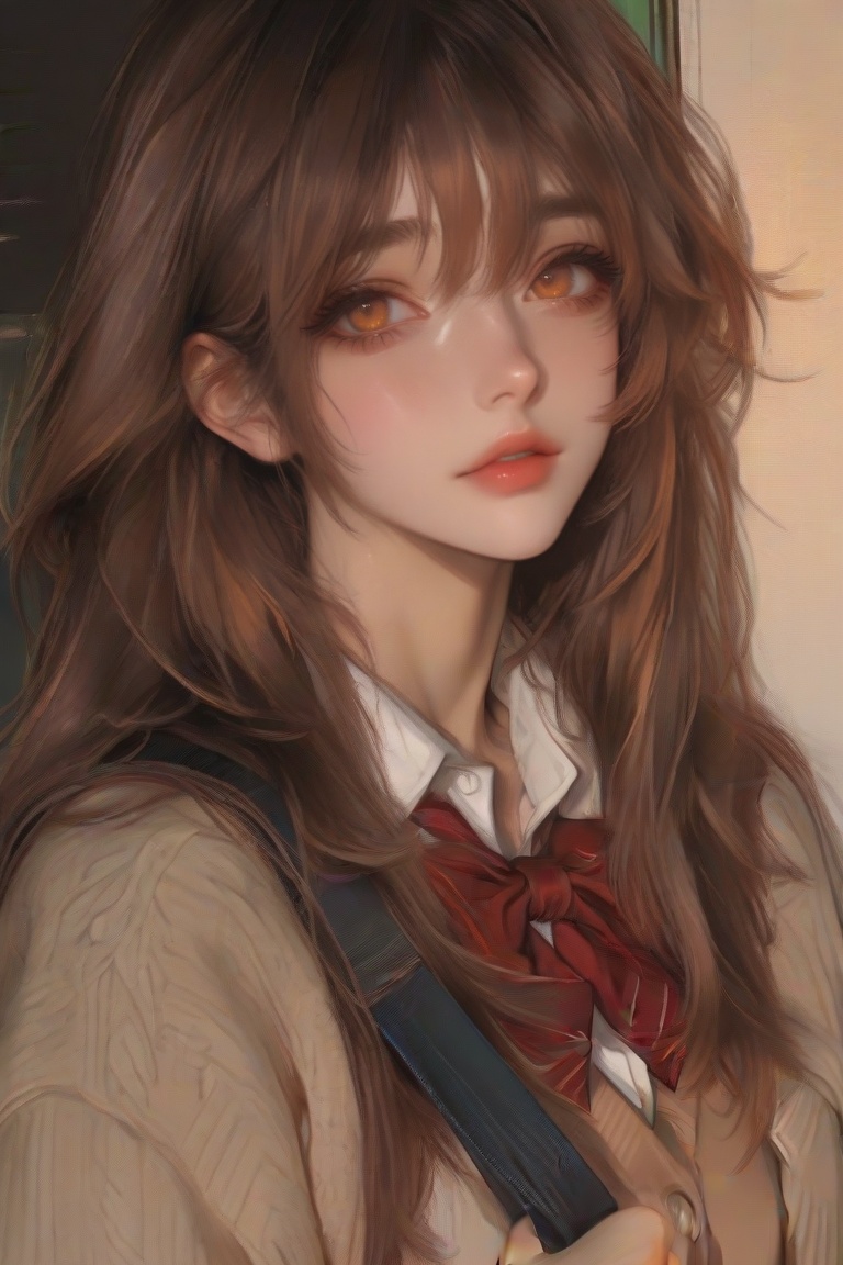 1girl,  solo,  school uniform girl on Tensor.Art