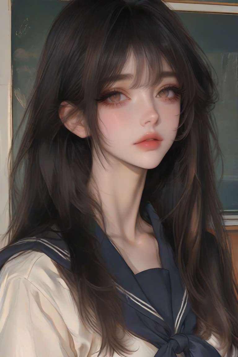 1girl,  solo,  school uniform girl on Tensor.Art