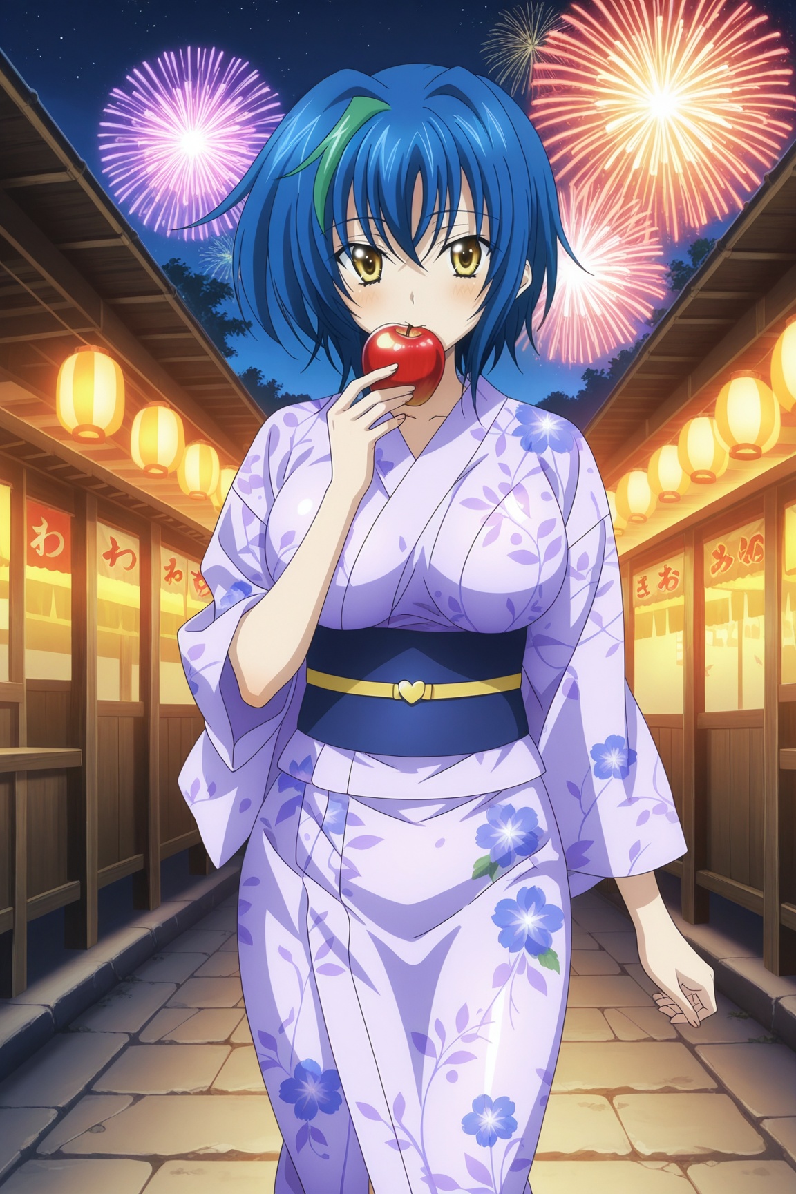 1girl,  Xenovia Quarta,  blue hair on Tensor.Art