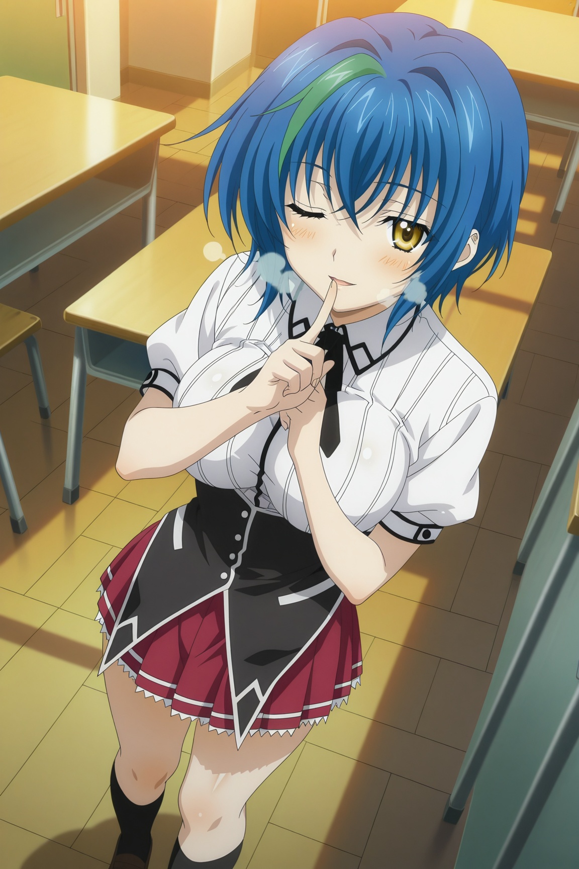 1girl,  x3n-qu4rt4,  blue hair on Tensor.Art