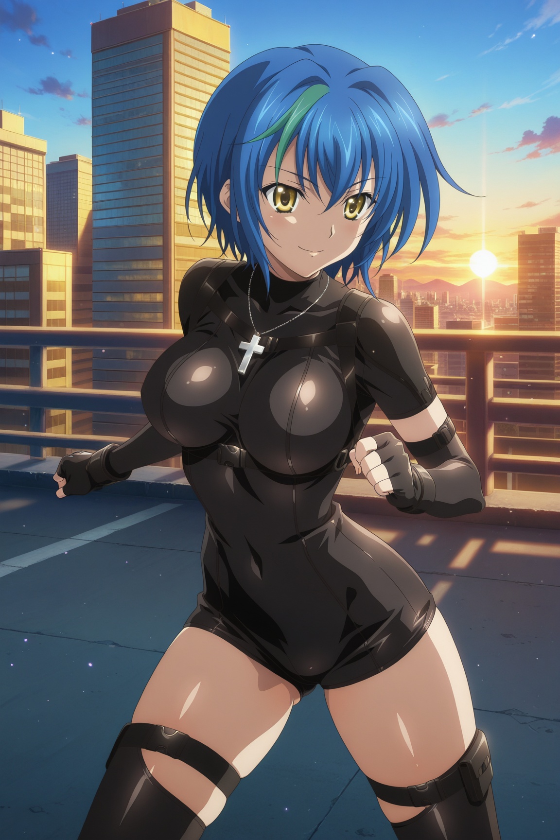 1girl,  x3n-qu4rt4,  blue hair on Tensor.Art