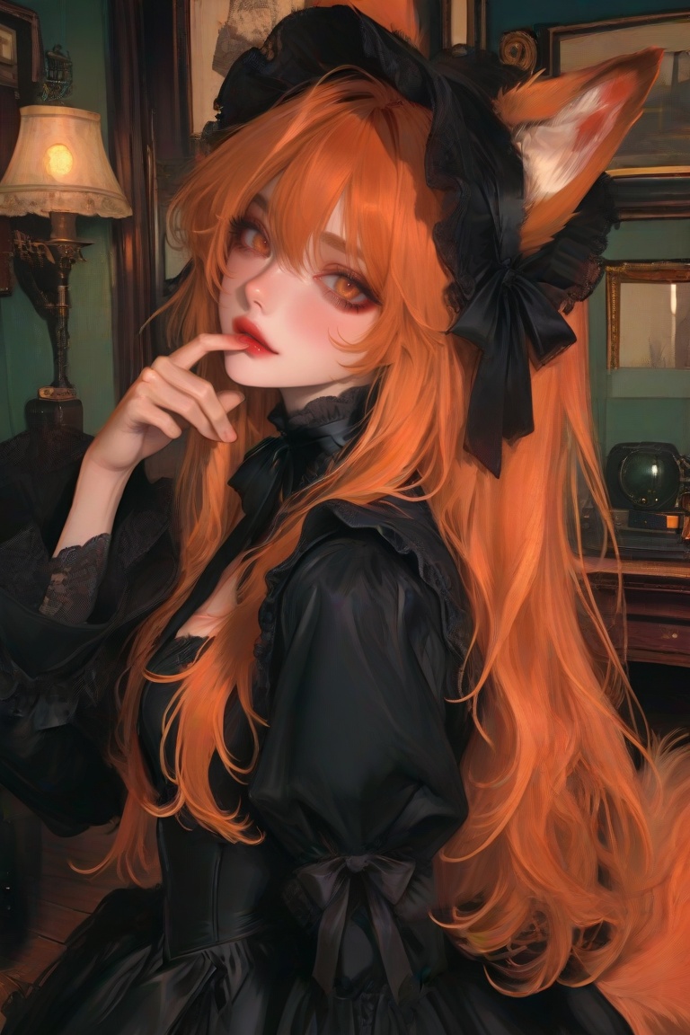 1girl,  solo,  lolita fox girl on Tensor.Art