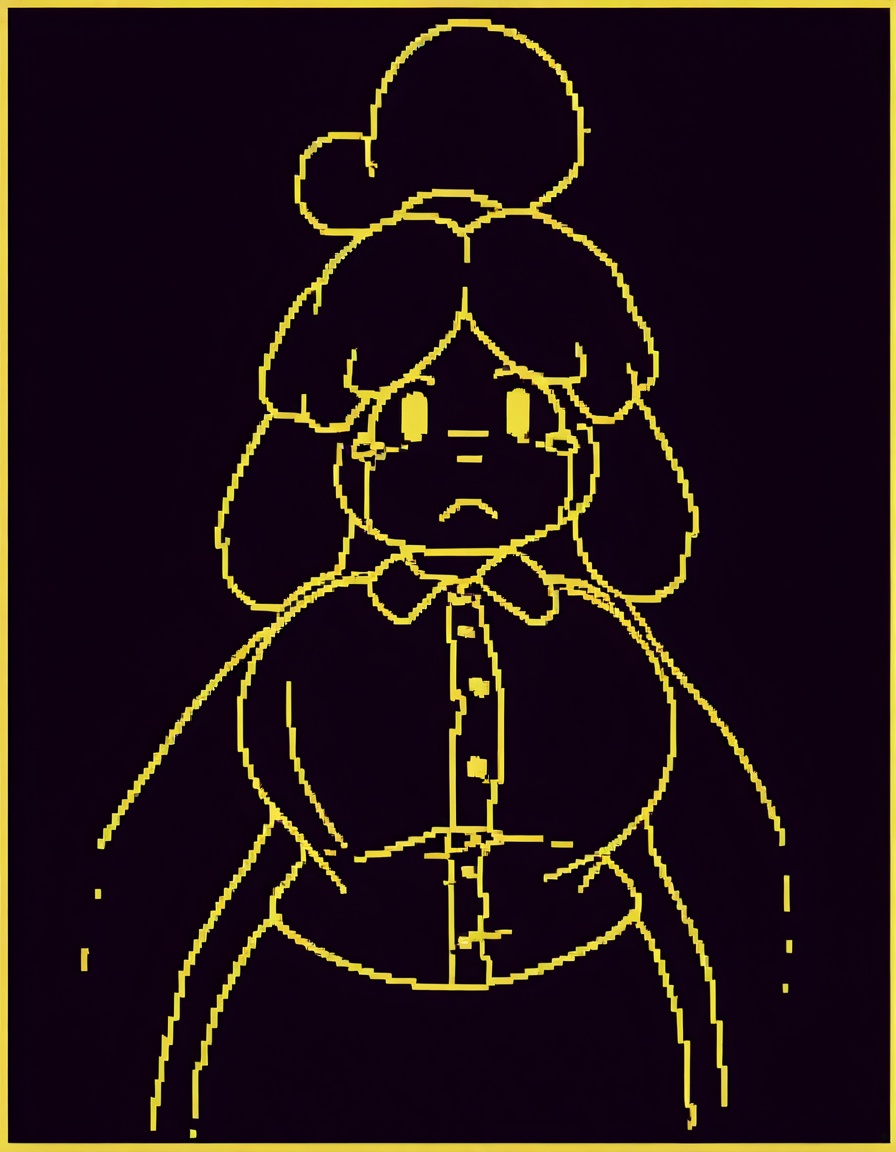 too_many_nights_itdeer_style,  monochrome,  pixel art on Tensor.Art