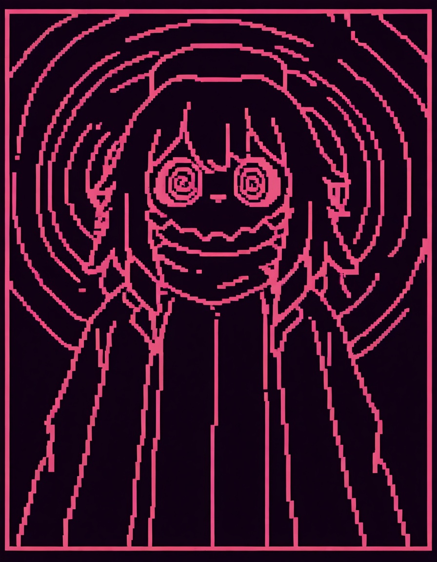 too_many_nights_itdeer_style,  monochrome,  pixel art on Tensor.Art