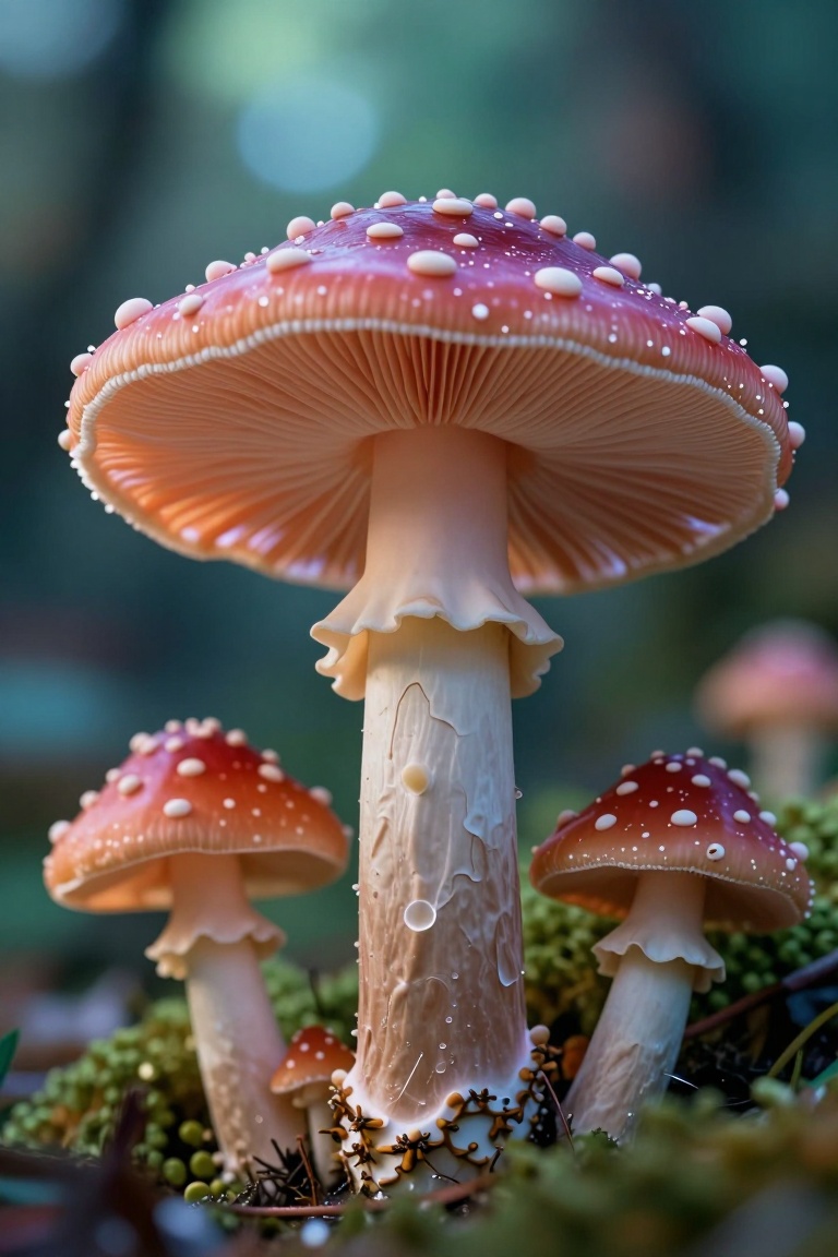ultra-detailed,  realistic,  colorful mushrooms on Tensor.Art