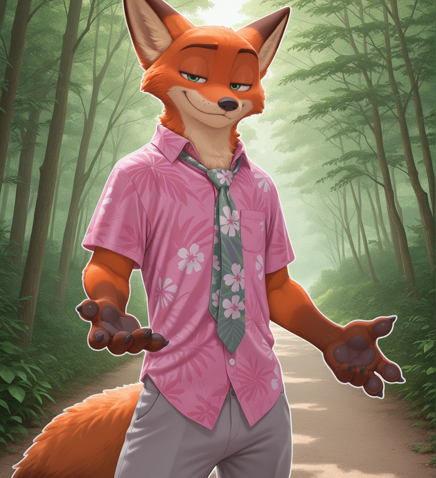 nick wilde,  1boy,  solo on Tensor.Art