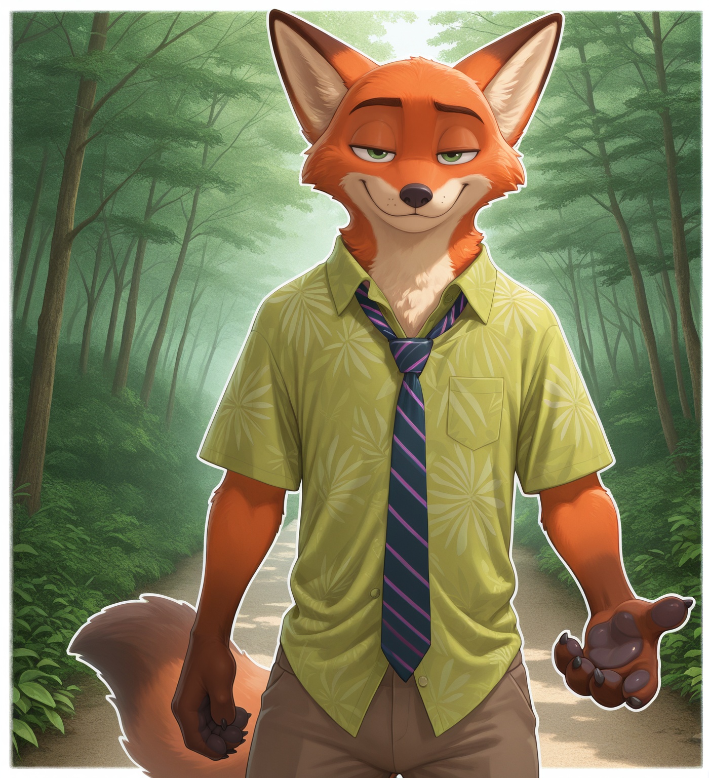 nick wilde,  1boy,  solo on Tensor.Art
