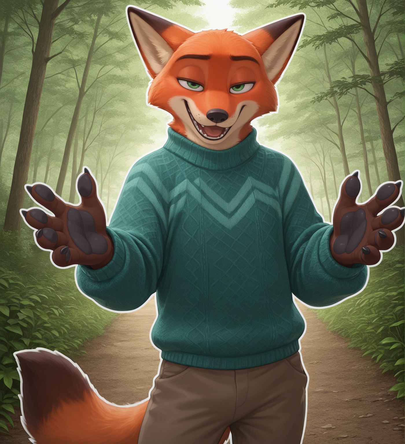nick wilde,  1boy,  solo on Tensor.Art