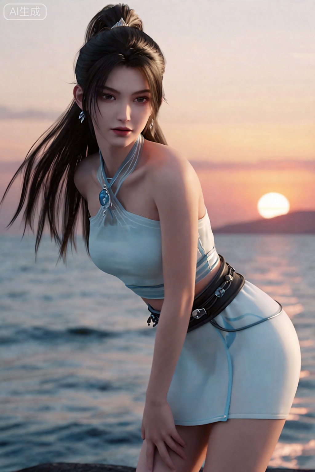 真人摄影照片,  真人皮肤,  一头长长的黑发 by AI光影驿站 on Tensor.Art