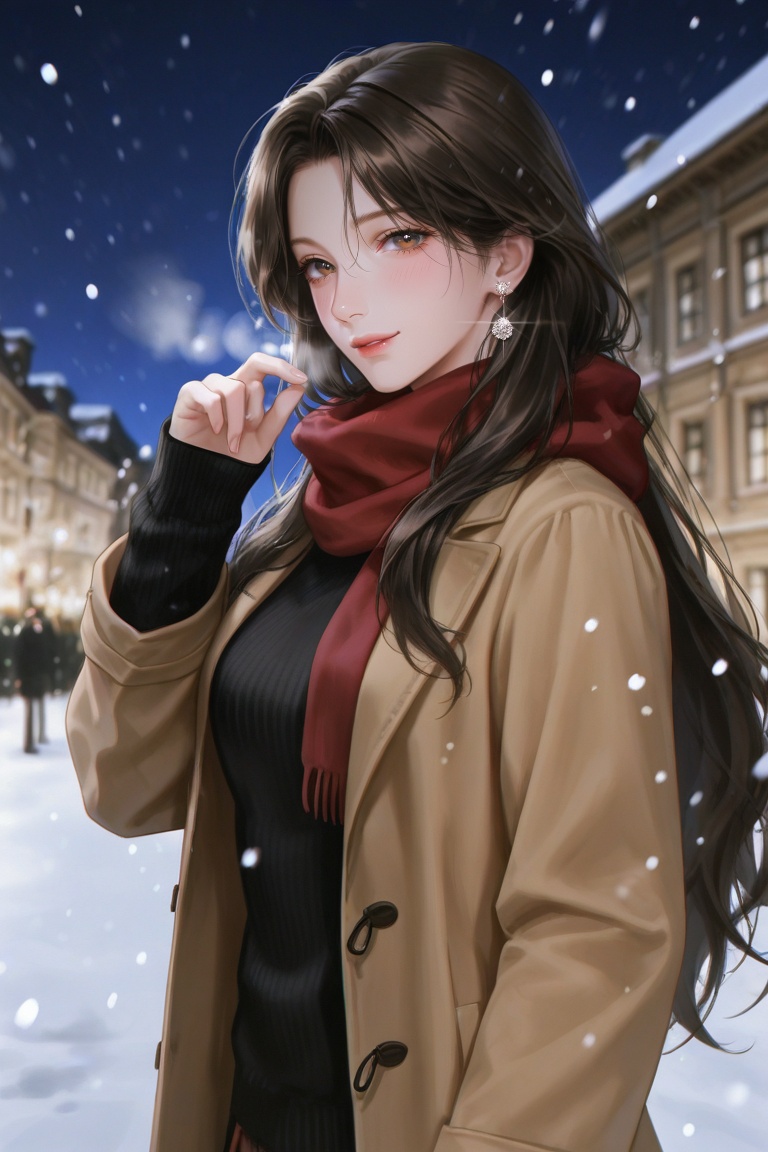 lazypos,  1girl,  black long hair on Tensor.Art