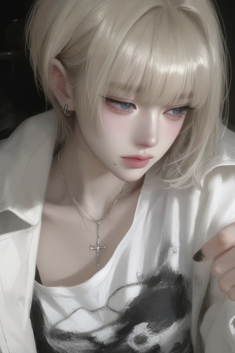 1girl,  solo,  short hair on Tensor.Art