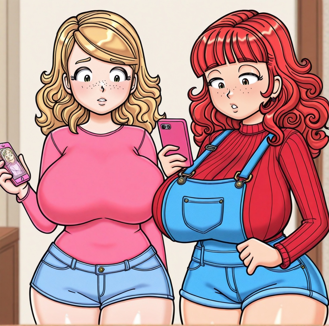 dork diaries,  2girls,  brown eyes on Tensor.Art