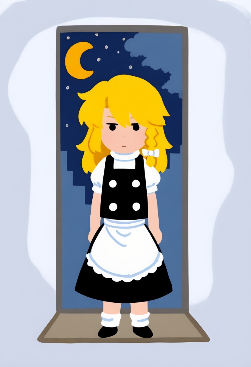 standing,  doorway,  chibi on Tensor.Art
