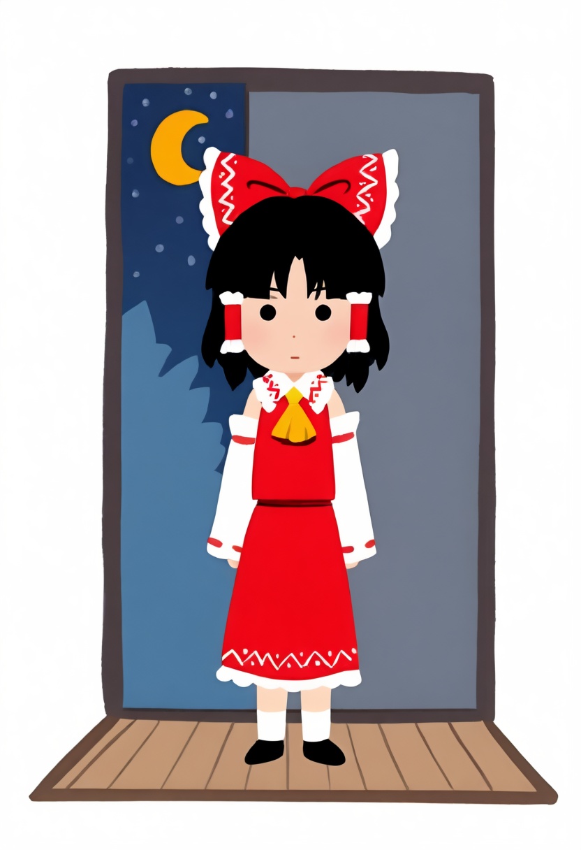 standing,  doorway,  chibi on Tensor.Art