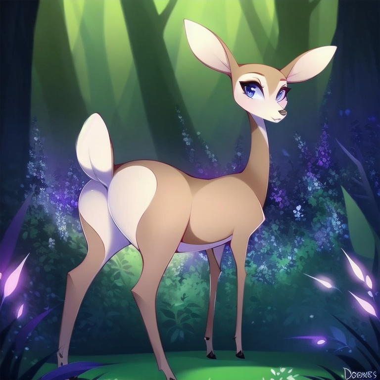 furry_female,  girly,  deer on Tensor.Art