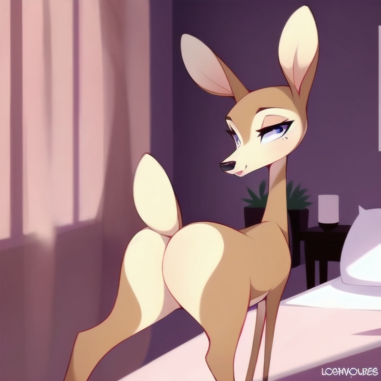 furry_female,  girly,  deer on Tensor.Art