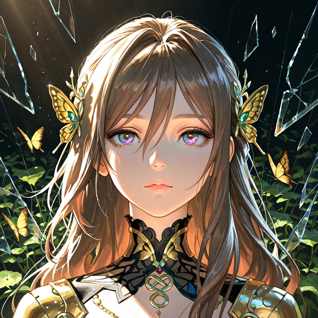 8k portrait of beautiful cyborg with brown hair,  intricate,  elegant on Tensor.Art