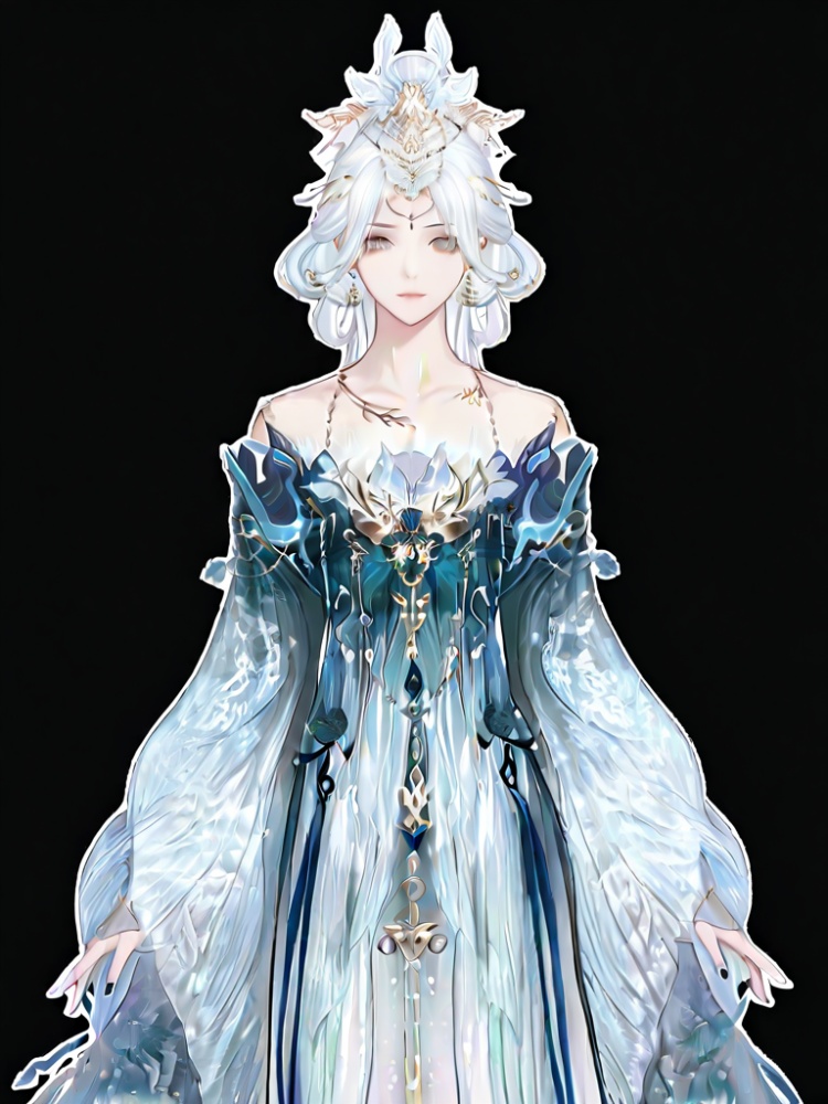 白发蓝衣 by 道亦以111 on Tensor.Art