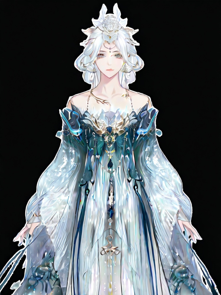 白发蓝衣 by 道亦以111 on Tensor.Art