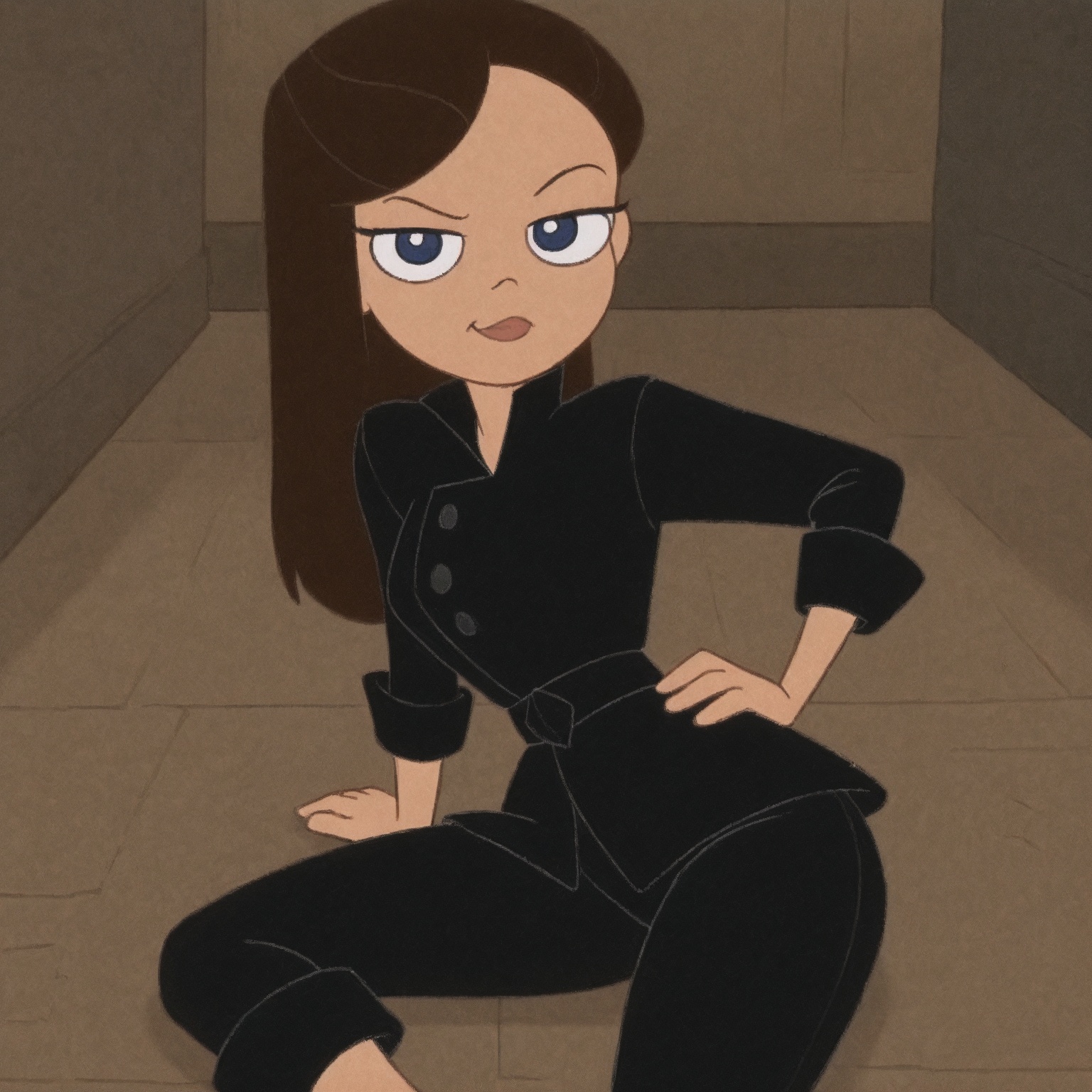 1girl,  VanaDoof,  cartoon on Tensor.Art