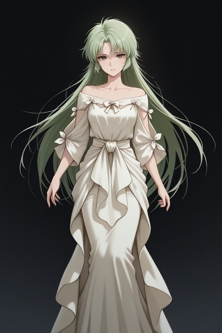 eve_tokimatsuri,  green hair,  diva_outfit on Tensor.Art