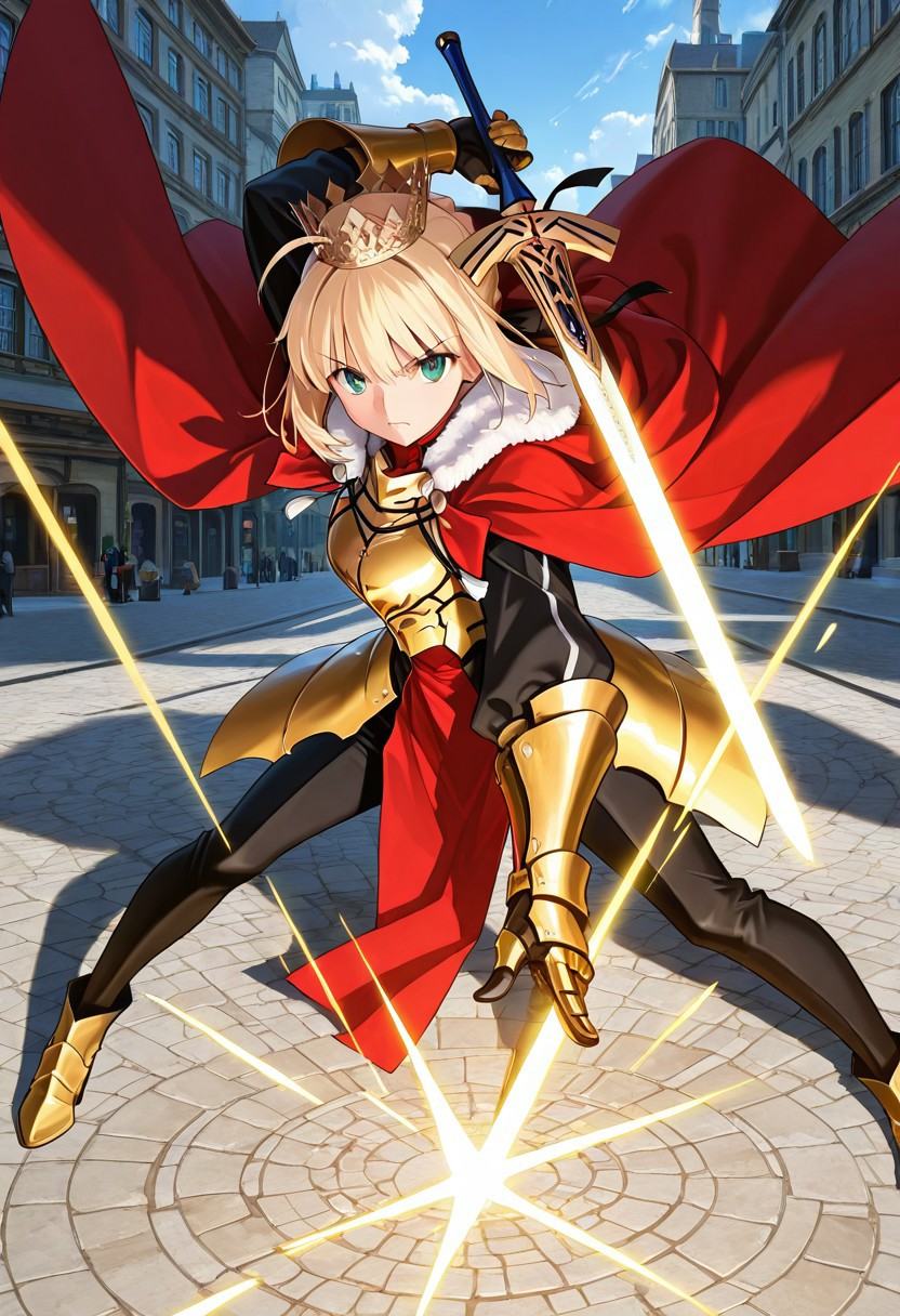 dynamic pose,  foreshortening,  extreme perspective on Tensor.Art