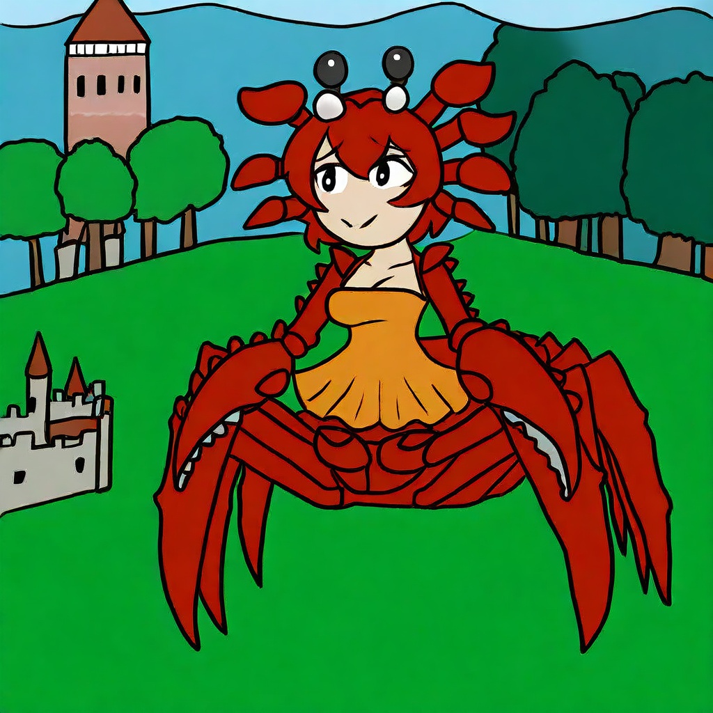crab girl,  crab girl,  crab claw on Tensor.Art