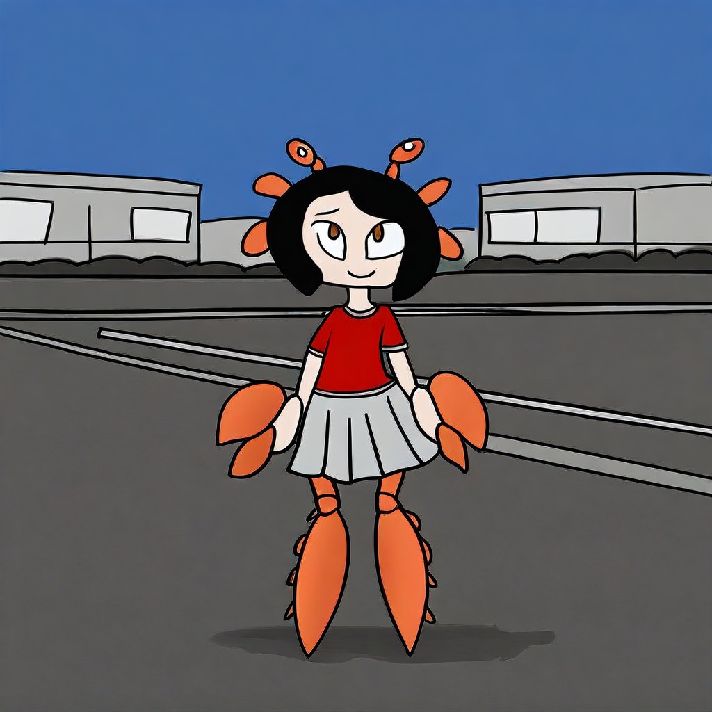 crab girl,  1girl,  shirt on Tensor.Art