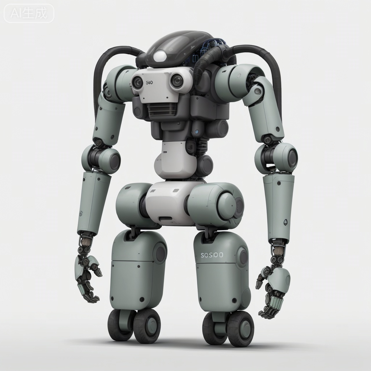 a Robot product design,solo, simple background, white background, no humans, Minimalist and simple design, 