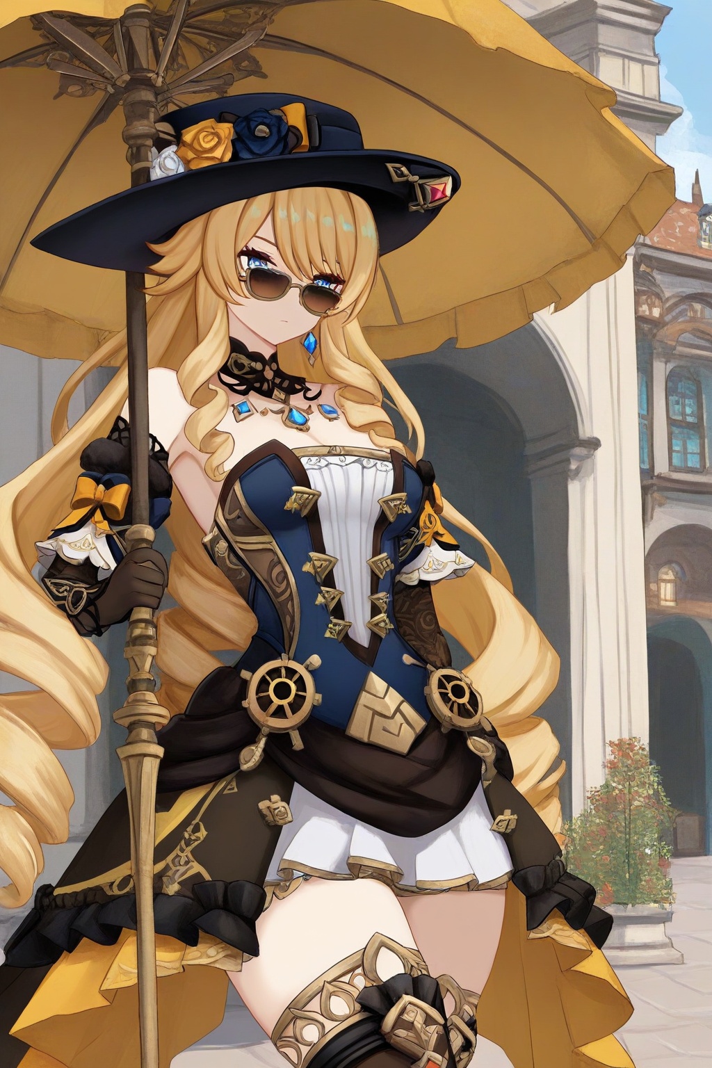 1girl,  solo,  navia (genshin impact) on Tensor.Art