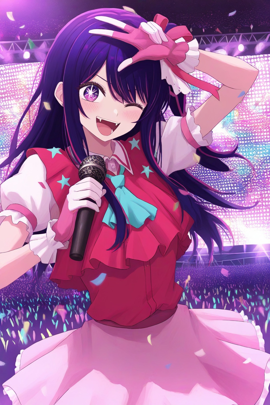 1girl,  solo,  hoshino ai on Tensor.Art