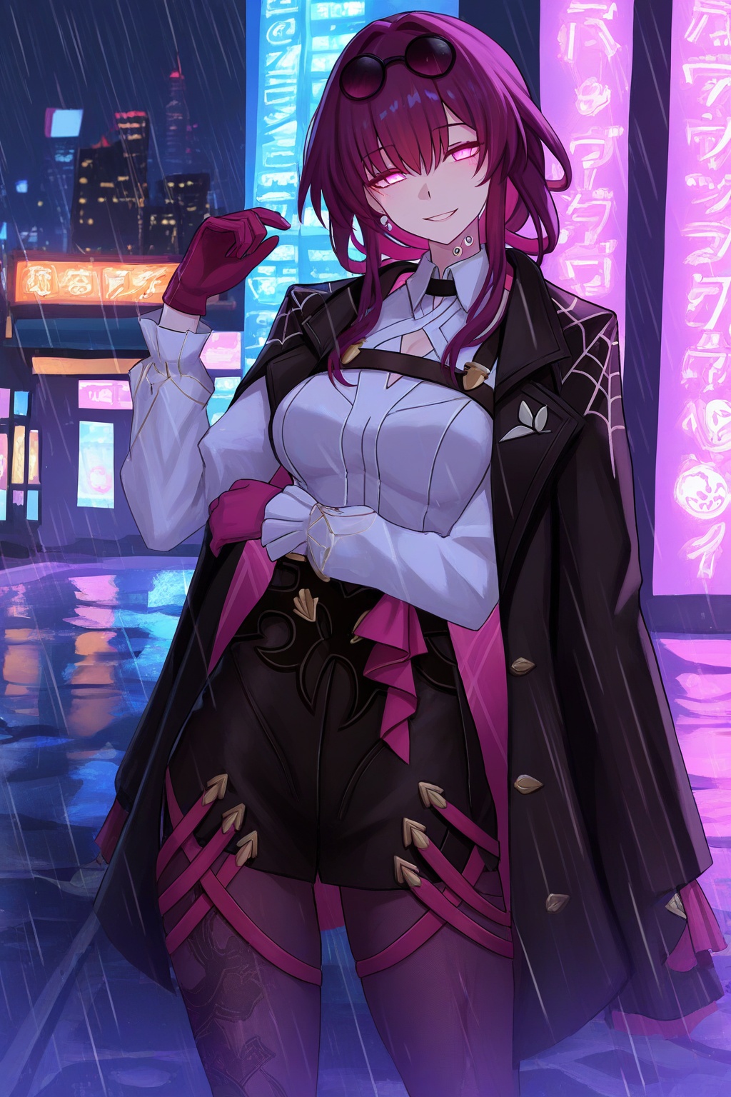 1girl,  solo,  kafka (honkai star rail) on Tensor.Art