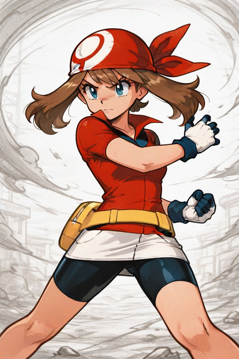 1 girl,  may \(pokemon\),  solo on Tensor.Art