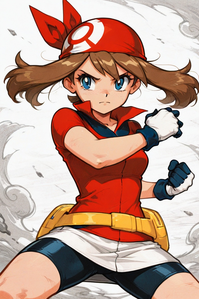 1 girl,  may \(pokemon\),  solo on Tensor.Art