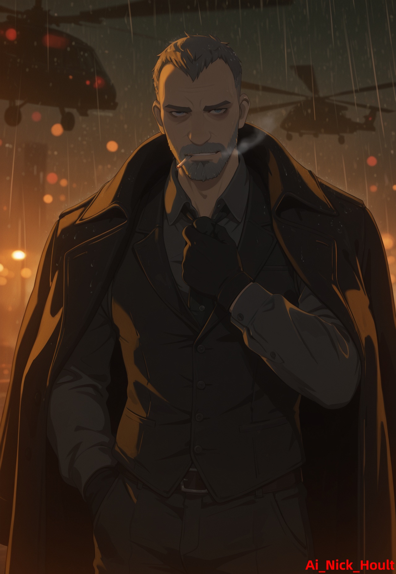 Shroud,  man,  mature on Tensor.Art