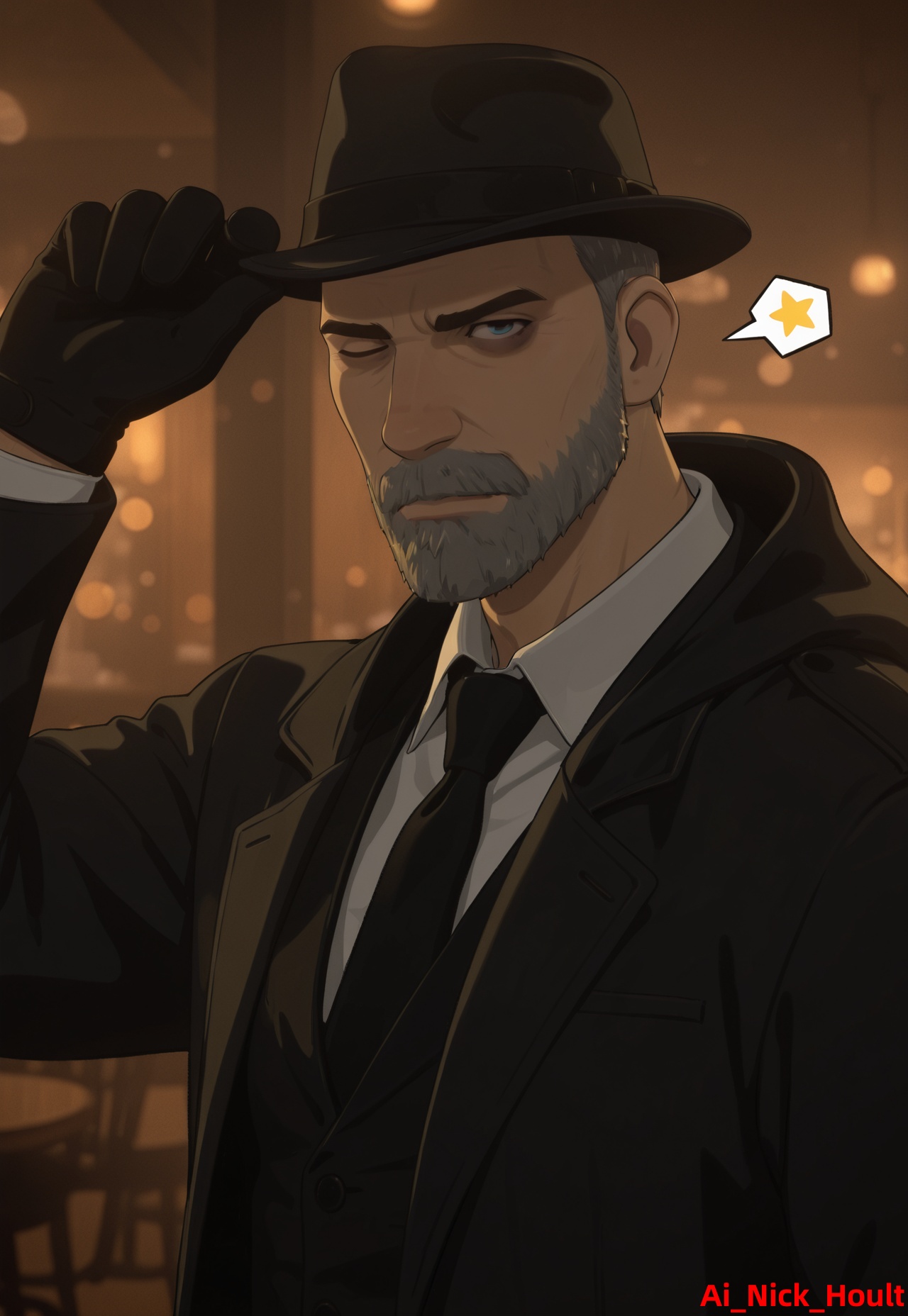 Shroud,  man,  mature on Tensor.Art
