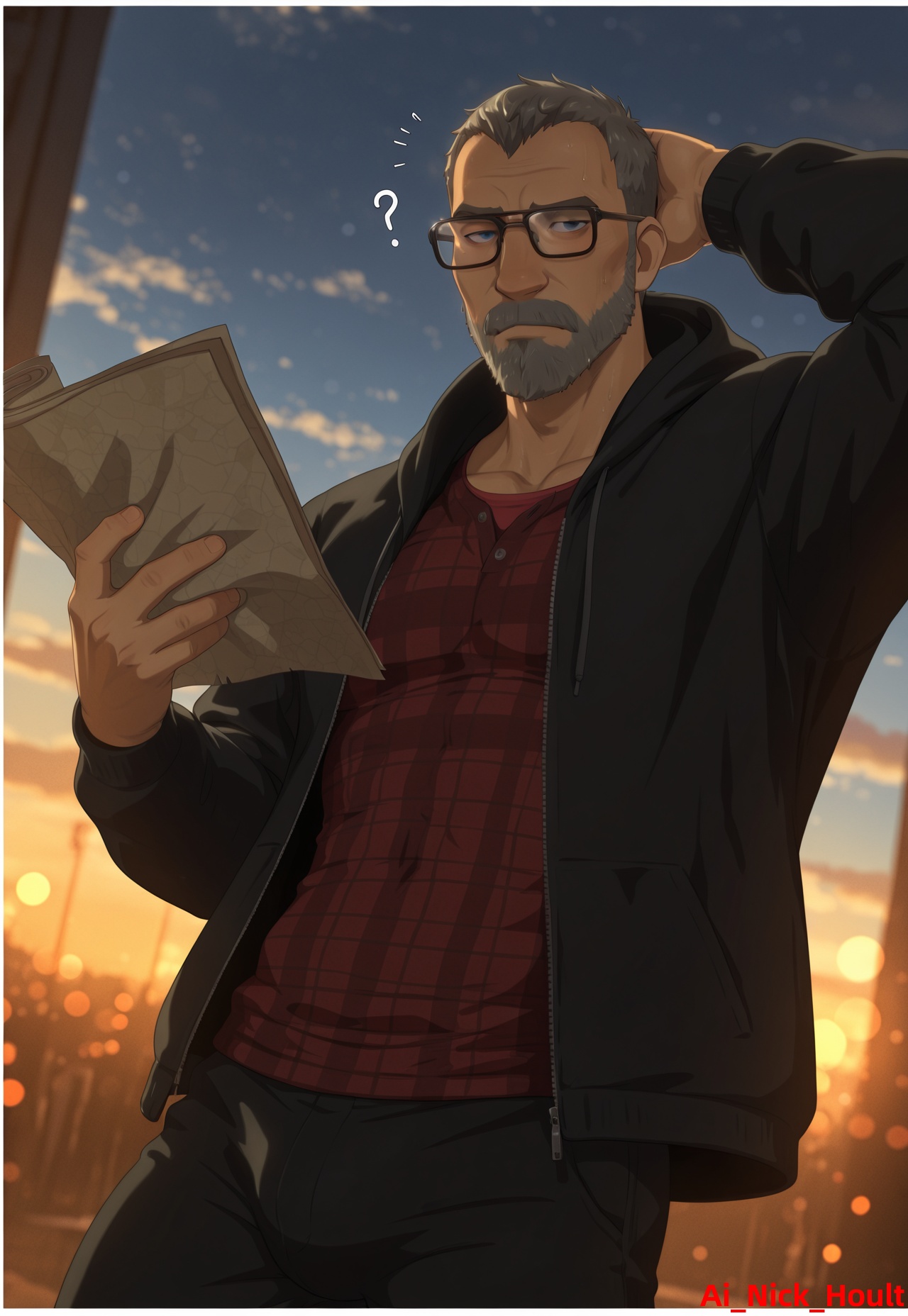 Shroud,  man,  mature on Tensor.Art