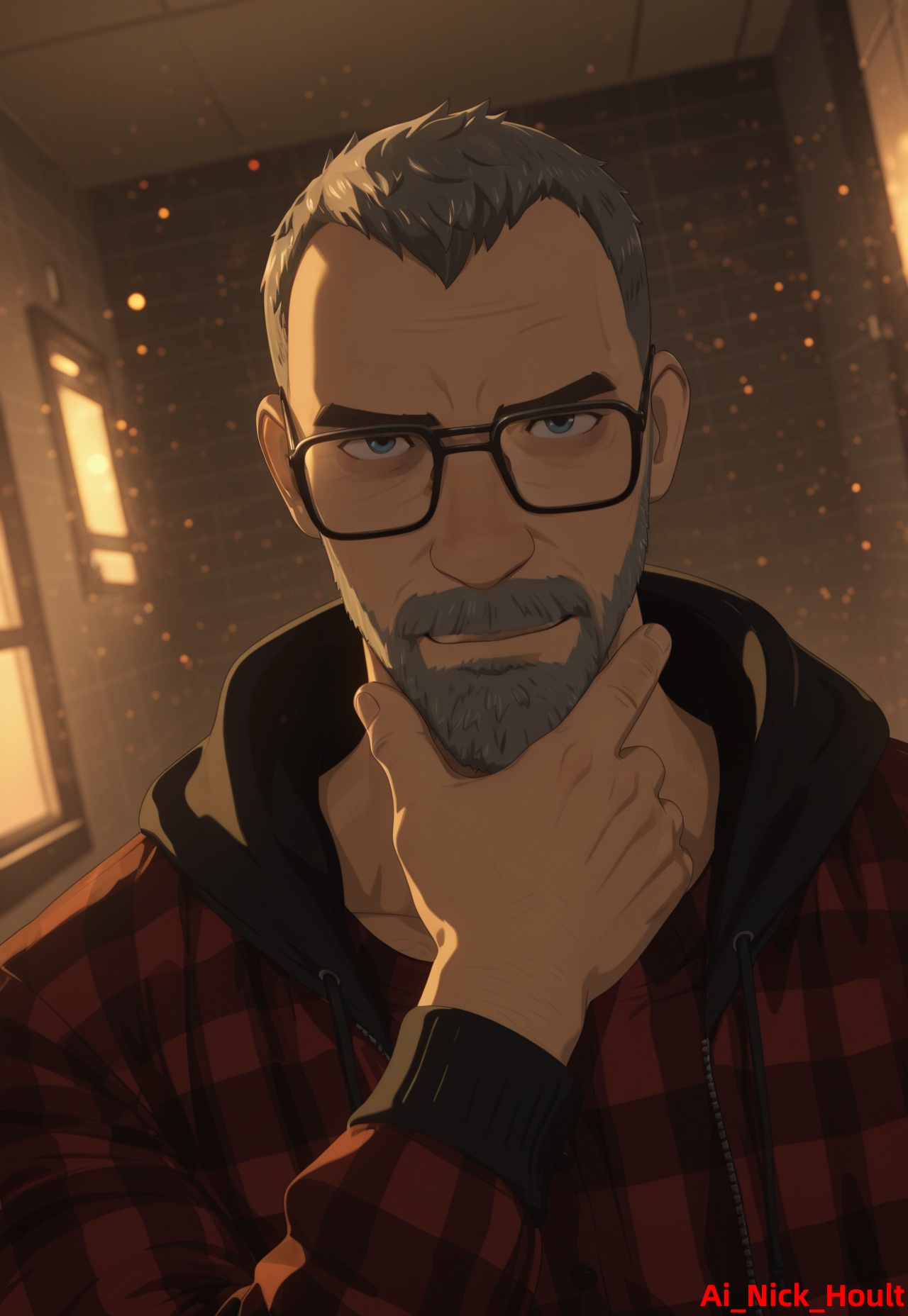 Shroud,  man,  mature on Tensor.Art