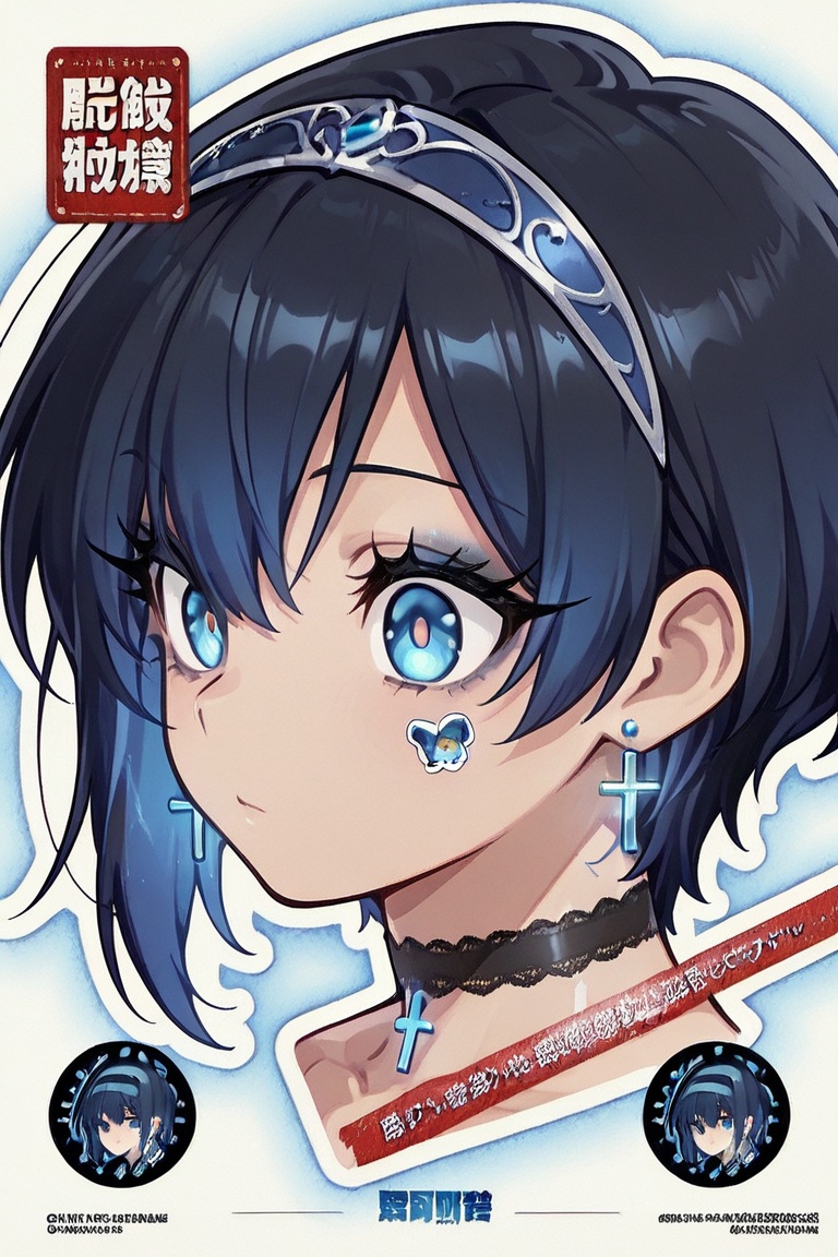//品質(Anime illustration,  sticker,  outline on Tensor.Art